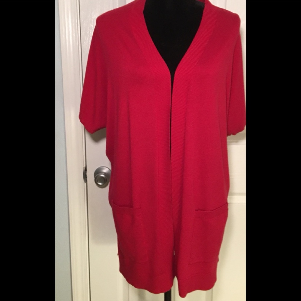 Red Chico’s open cardigan L